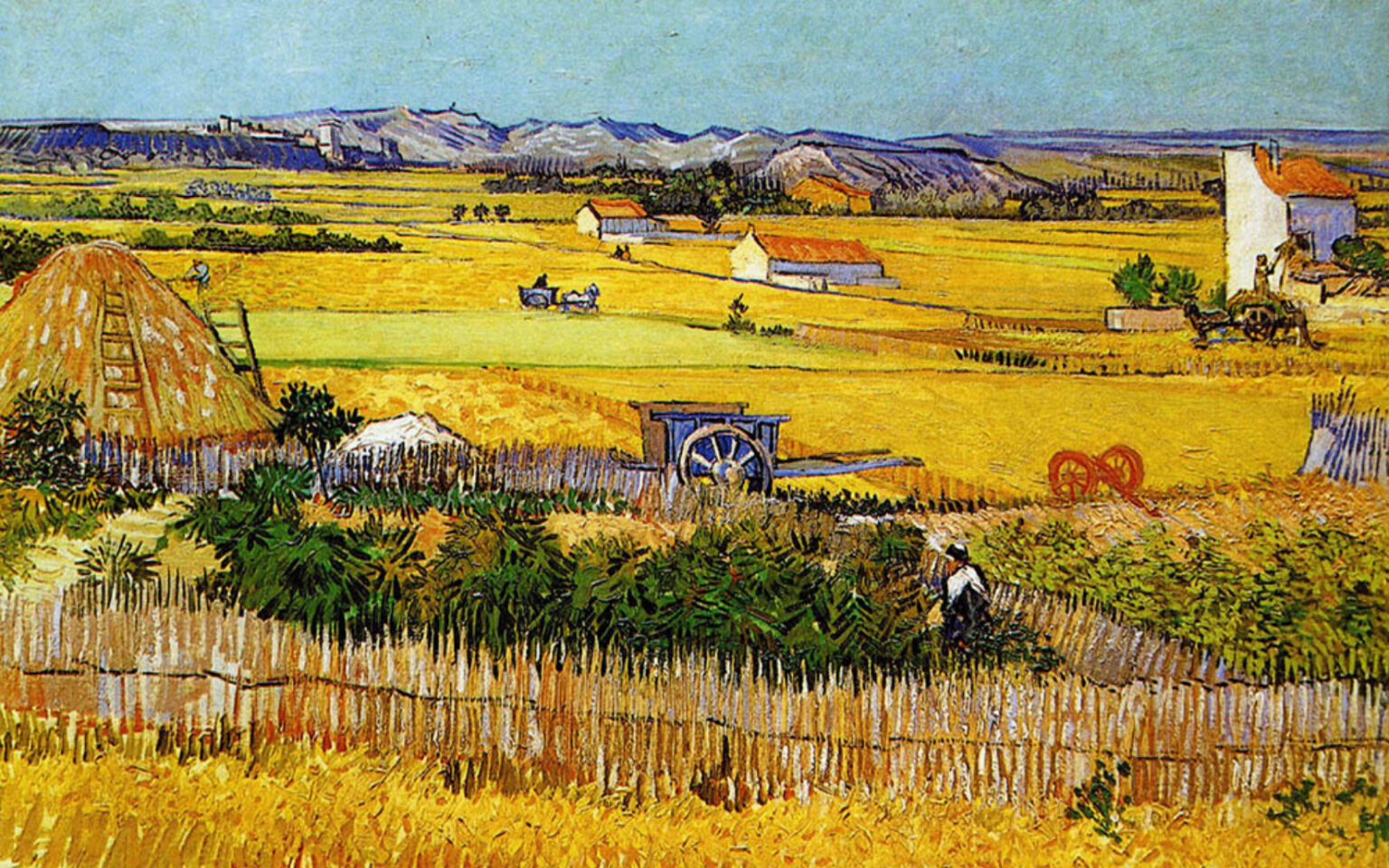 Tableau La Moisson de Van Gogh